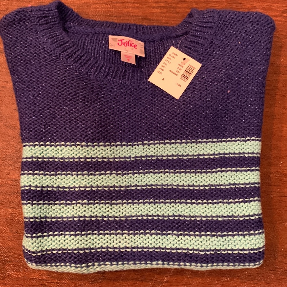 Justice striped sweater - Picture 3 of 5